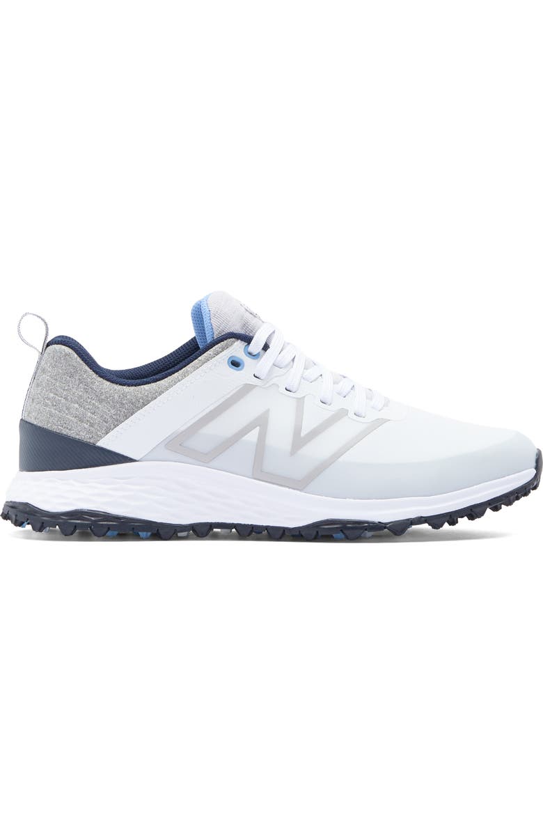 NEW BALANCE GOLF Fresh Foam Contend v2 Golf Shoe, Alternate, color, White / Blue