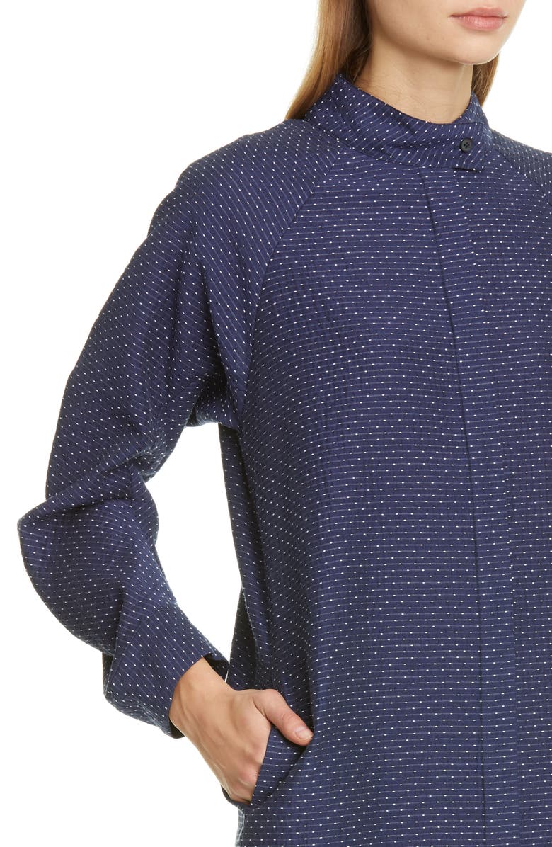 Zero + Maria Cornejo Camisa Cotton Blend Midi Shirtdress, Alternate, color, 