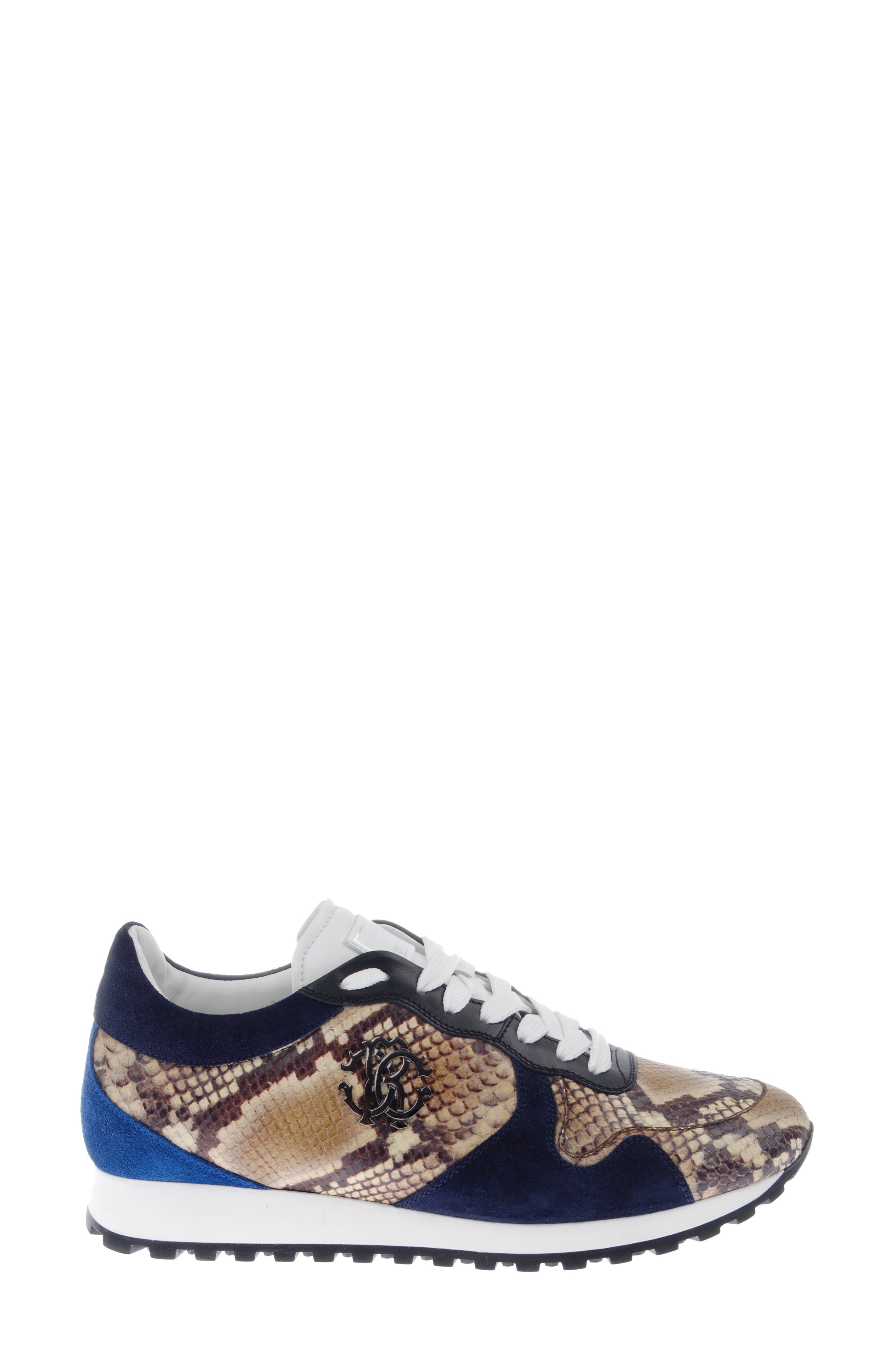 Roberto Cavalli Snake Print Sneaker, Alternate, color, 