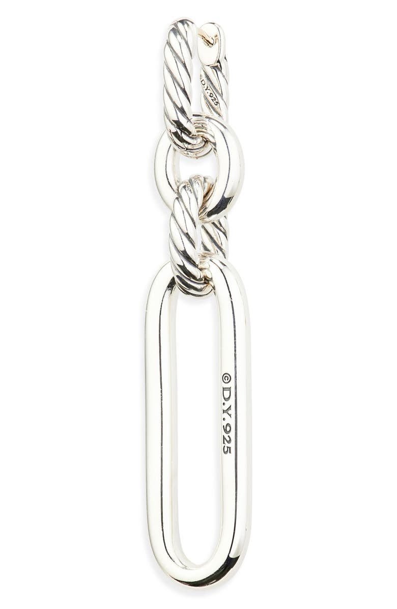 David Yurman Lexington Double Link Drop Earrings, Alternate, color, Sterling Silver
