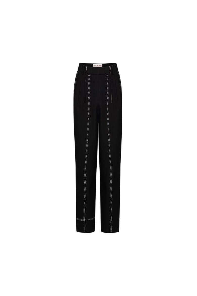 Daydreamers Striped Two Zipped Pant, Main, color, grey