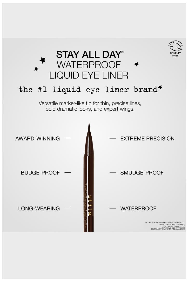 Stay All Day® Waterproof Liquid Eyeliner, Alternate, color, DARK BROWN