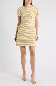 Lilly Pulitzer® Fallon Metallic Stripe Fit & Flare Dress