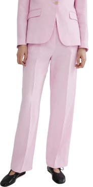MANGO Linen Suit Pants