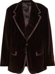 Dolce&Gabbana Satin Trim Velveteen Dinner Jacket