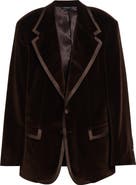 Dolce&Gabbana Satin Trim Velveteen Dinner Jacket