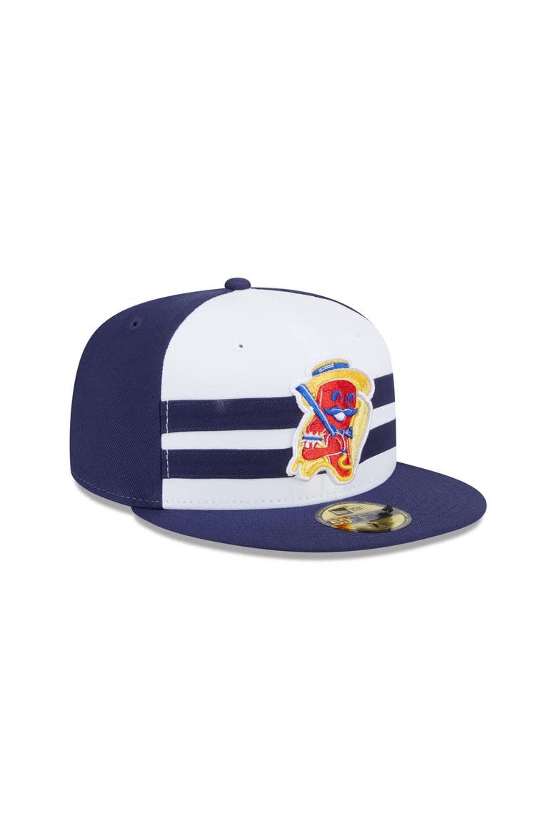 Men's New Era  Navy Brooklyn Cyclones Theme Nights 59FIFTY Fitted Hat, Alternate, color, Navy