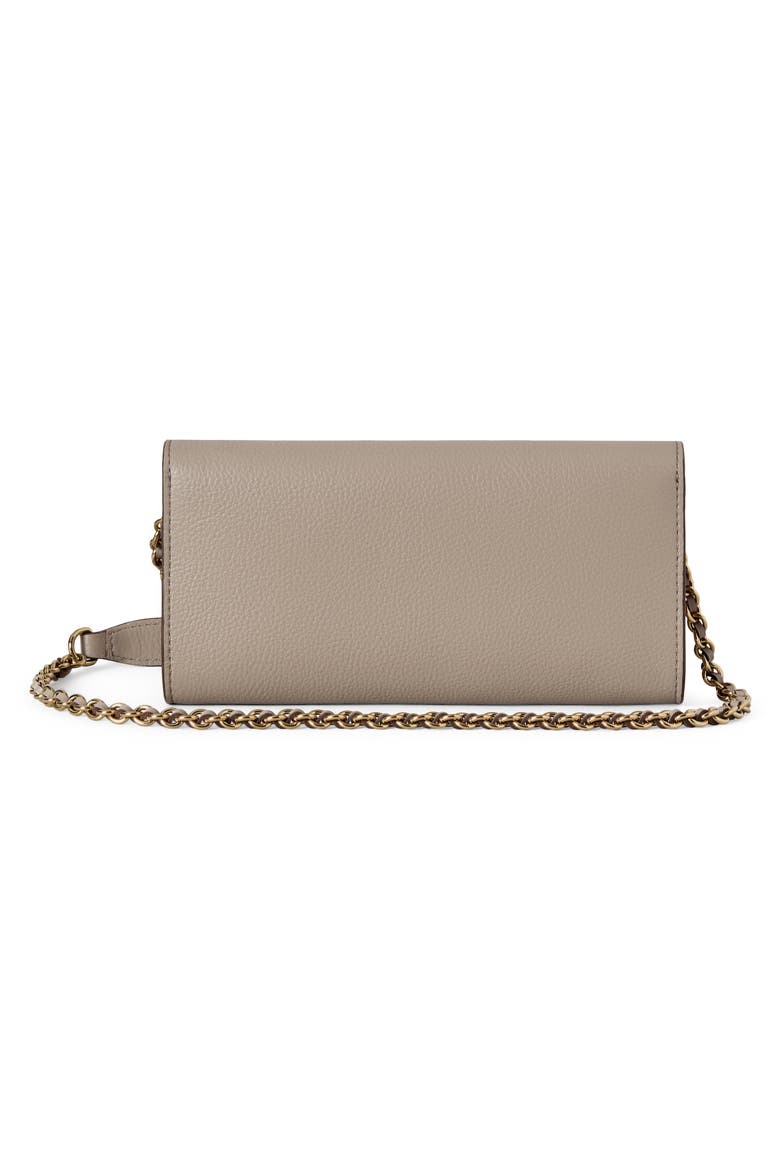 Lily Leather Wallet on a Chain, Alternate, color, CASHMERE TAUPE