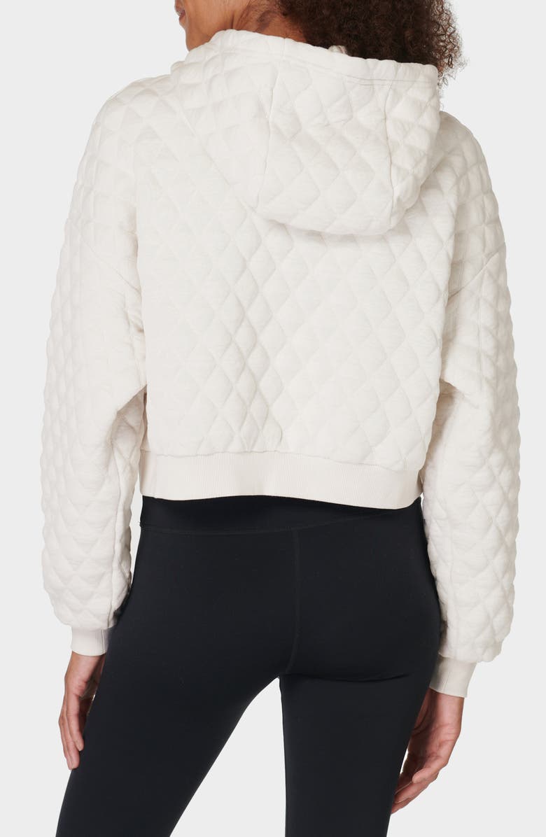 Sweaty Betty Sandwash Quilted Hoodie, Alternate, color, Marble White