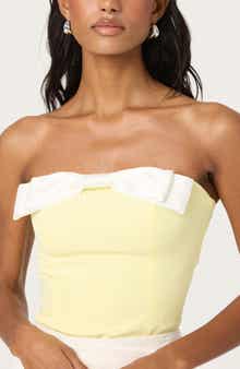 ASTR the Label Bow Detail Tube Top