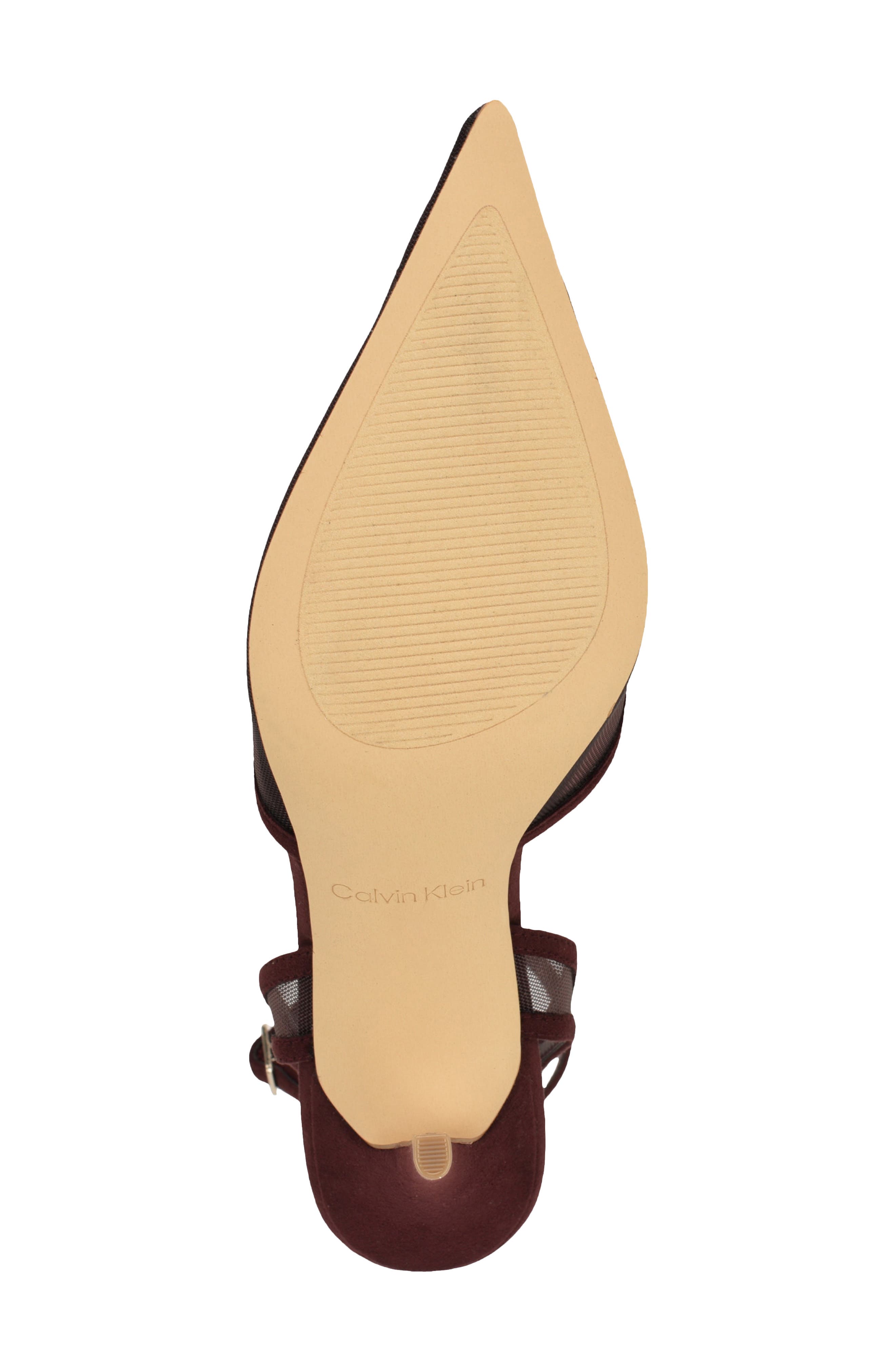 Ozala Ankle Strap Pump, Alternate, color, DARK RED MESH