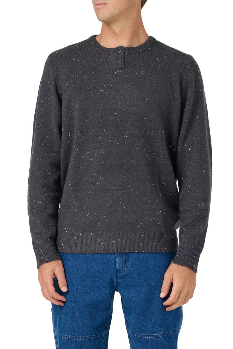 OG Flecked Notch Neck Sweater, Main, color, PHANTOM