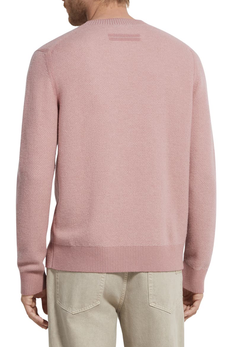 Oasi Seed Stitch Cashmere Sweater, Alternate, color, DUST PINK
