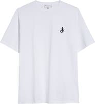 JW Anderson Anchor Logo Embroidered Cotton T-Shirt