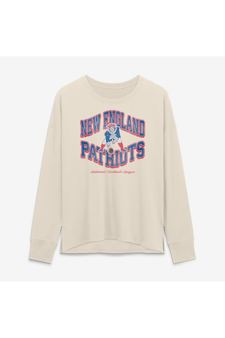 Women's Fanatics Cream New England Patriots Heritage Legacy Long Sleeve T-Shirt, Main, color, Cream