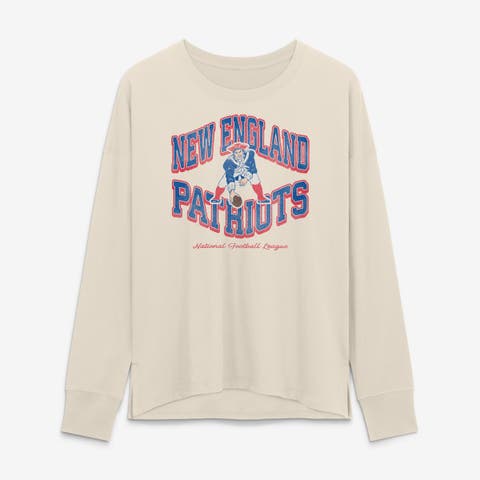 Women's Fanatics Cream New England Patriots Heritage Legacy Long Sleeve T-Shirt