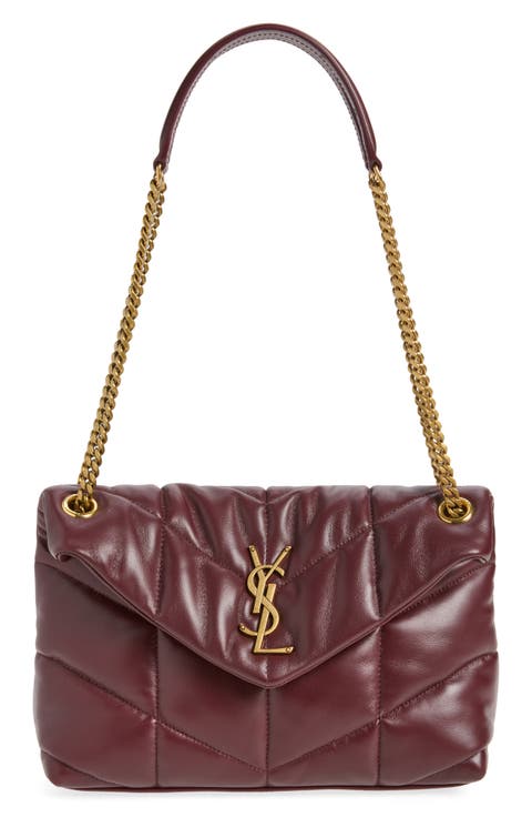 Small Loulou Leather Puffer Bag