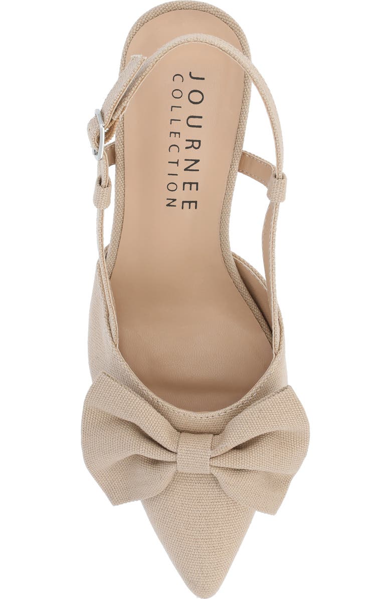 Journee Collection Tailynn Slingback Pump, Alternate, color, Tan