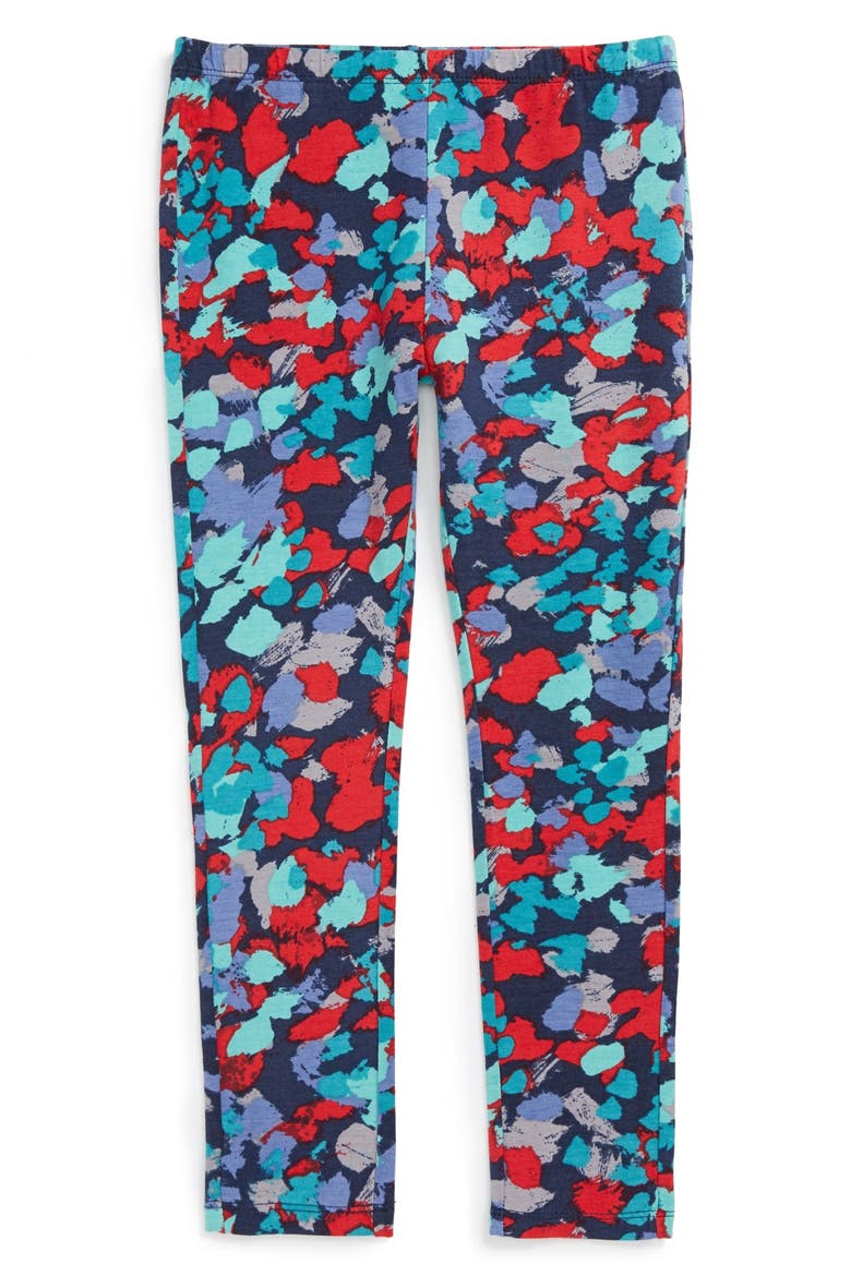 Graphic Stretch Knit Leggings, Main, color, BLUE