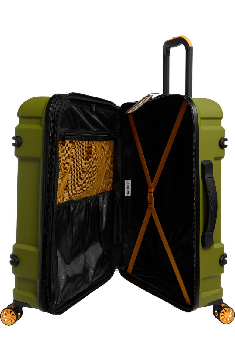 Britbag Shielding 27-Inch Hardside Spinner Luggage, Alternate, color, Guacamole