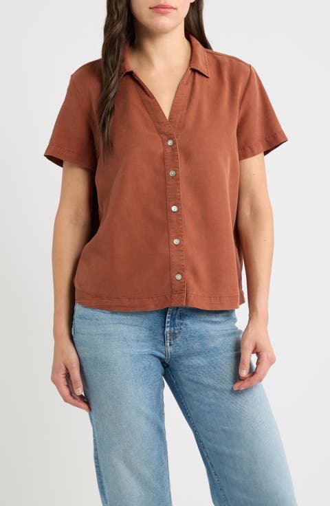 Flowy Button-Up Shirt
