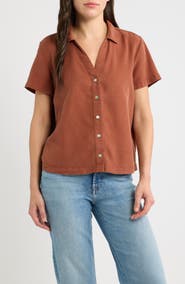 Cloth & Stone Flowy Button-Up Shirt