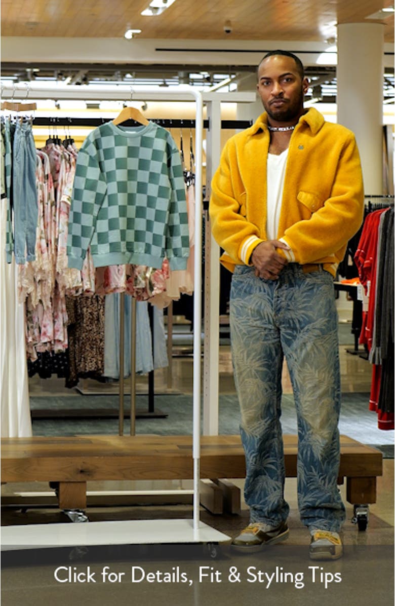 Kids' Plaid Checkerboard Stretch Cotton Sweatshirt, sales video thumbnail