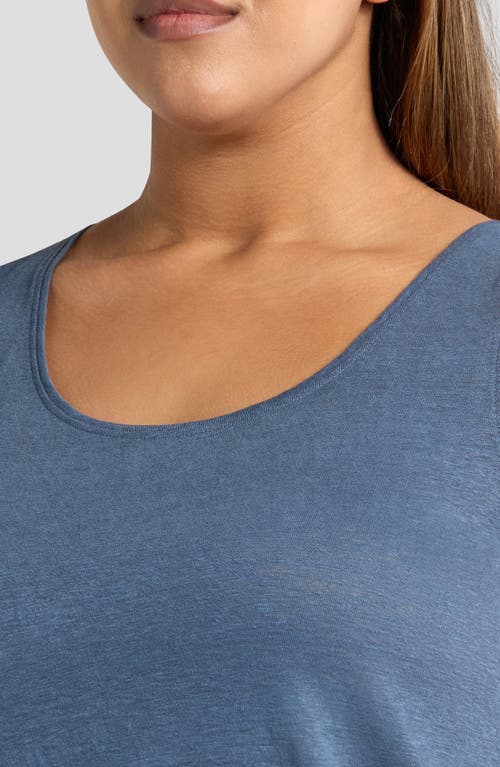 Eileen Fisher Organic Linen Tank In Eclipse