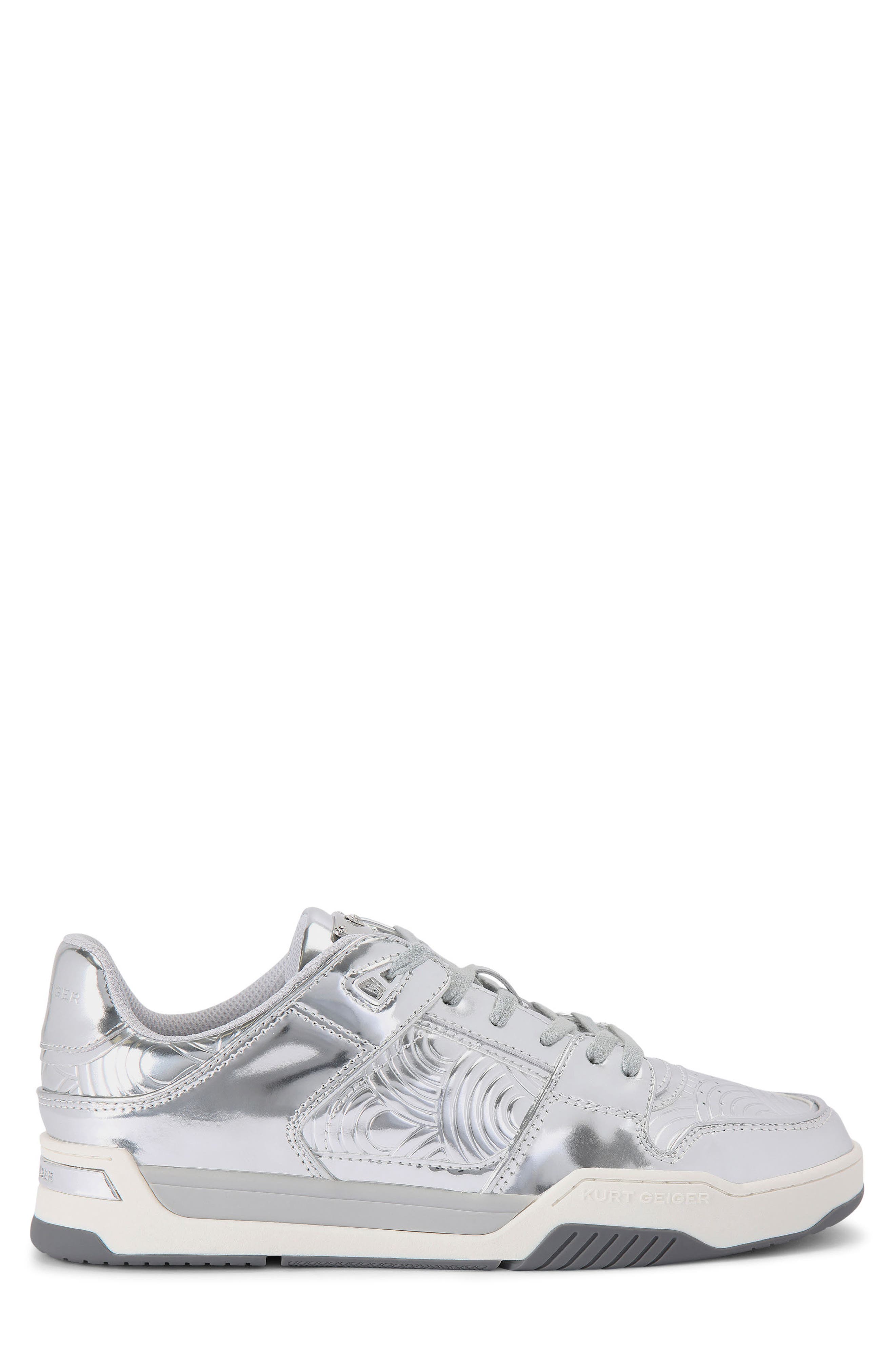 Kurt Geiger London Regan Low Top Sneaker, Alternate, color, Silver