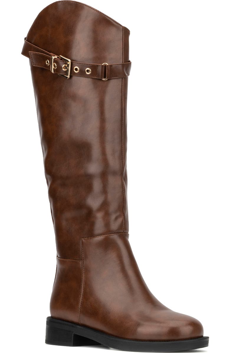 TORGEIS Antonella Buckle Boot, Main, color, Brown