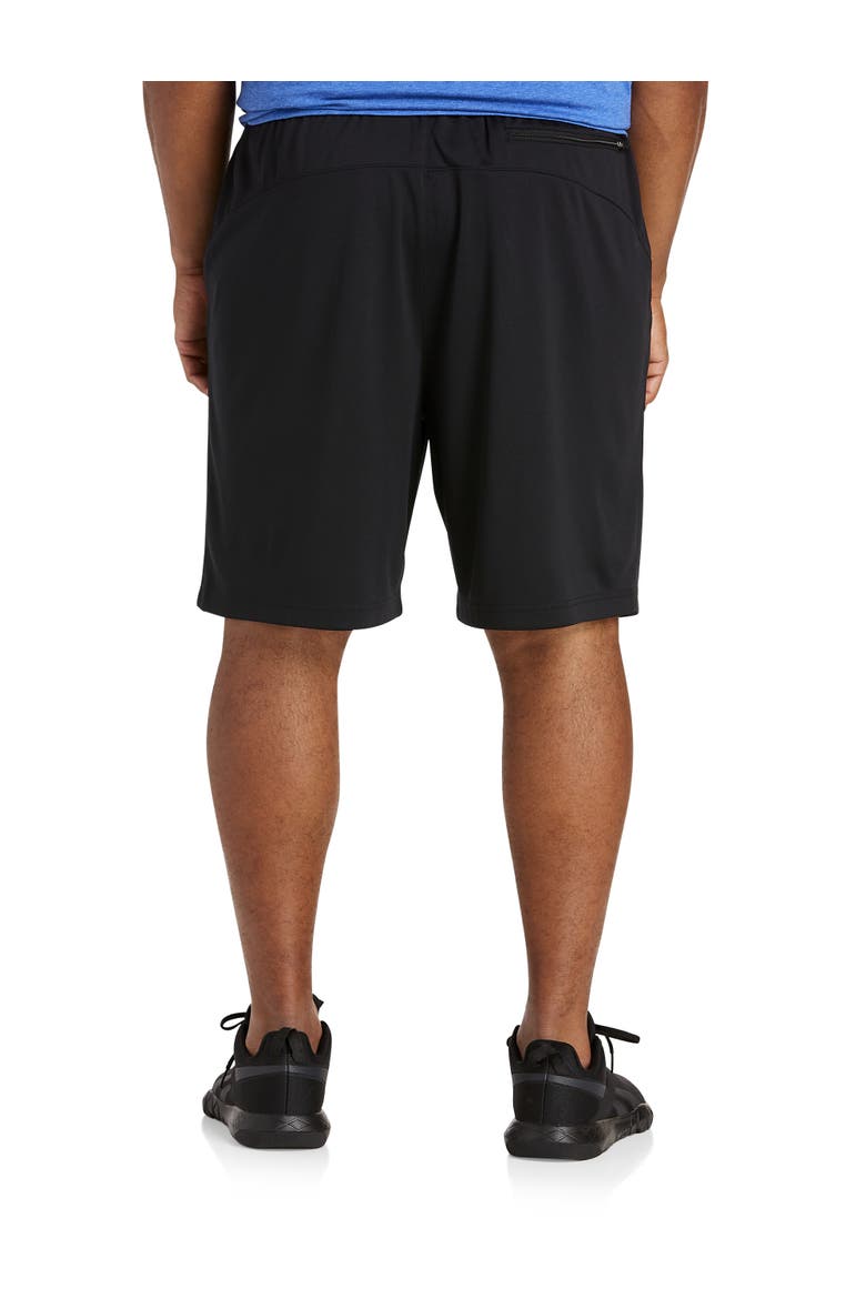 Big & Tall Performance Double-Knit Shorts, Alternate, color, BLACK