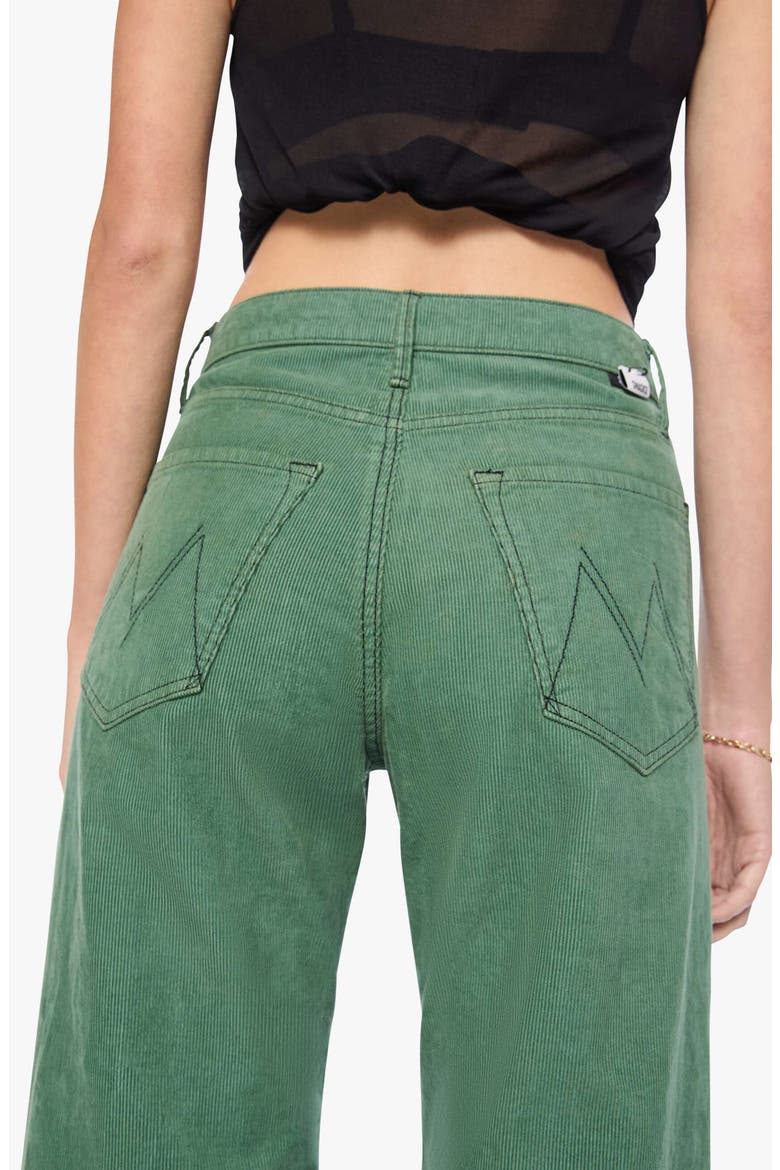 The Lemon Twist Sneak High Waist Wide Leg Jeans, Alternate, color, DARK IVY