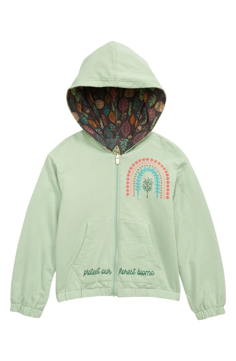 Peek Aren't You Curious x The Nature Conservancy Kids' Forest Reversible Knit Jacket, Main, color,