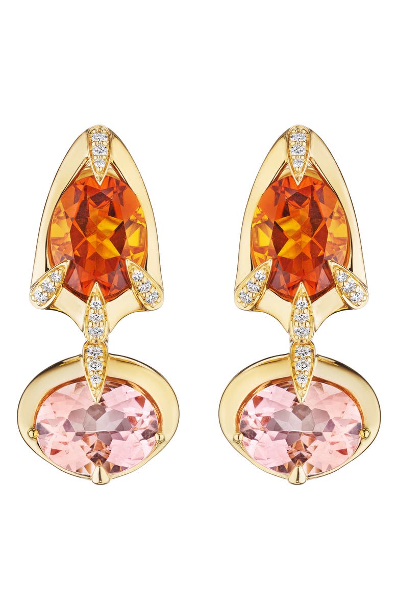 Hueb Onsa 18K Yellow Gold Earrings, Main, color, 