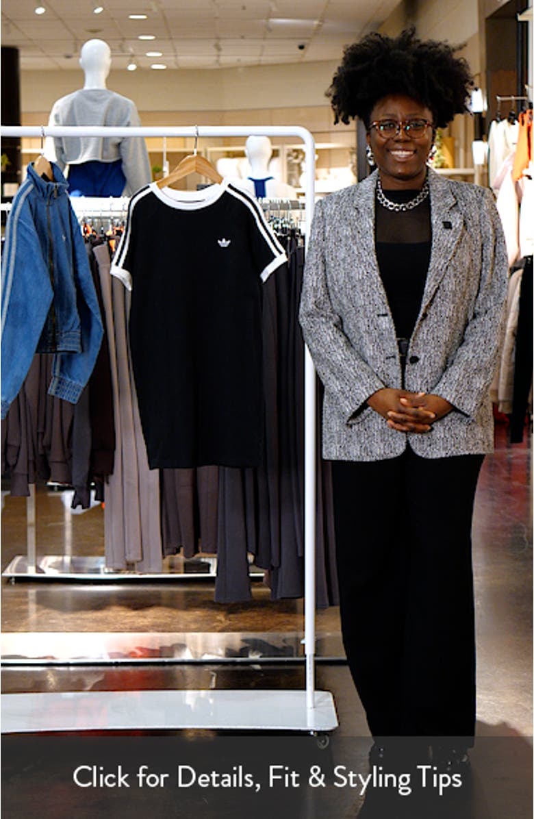 Kids' 3-Stripes Ringer T-Shirt Dress, sales video thumbnail