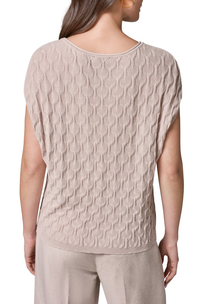 Texture Short Sleeve Sweater, Alternate, color, SISAL