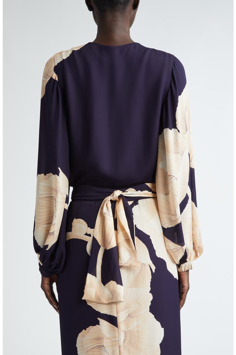 Gotas Florales Silk Top, Alternate, color, OPIUM FLORALS/ NAVY/ ECRU