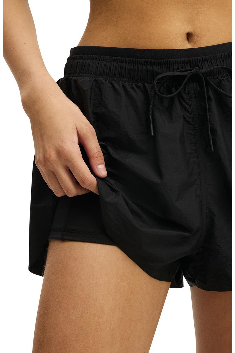 Women's Active Retro Run Short, Alternate, color, Black