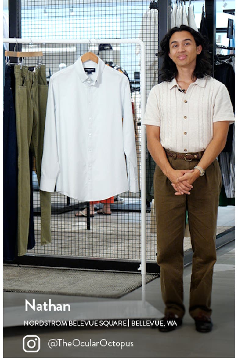 Leeward Trim Fit Performance Button-Up Shirt video