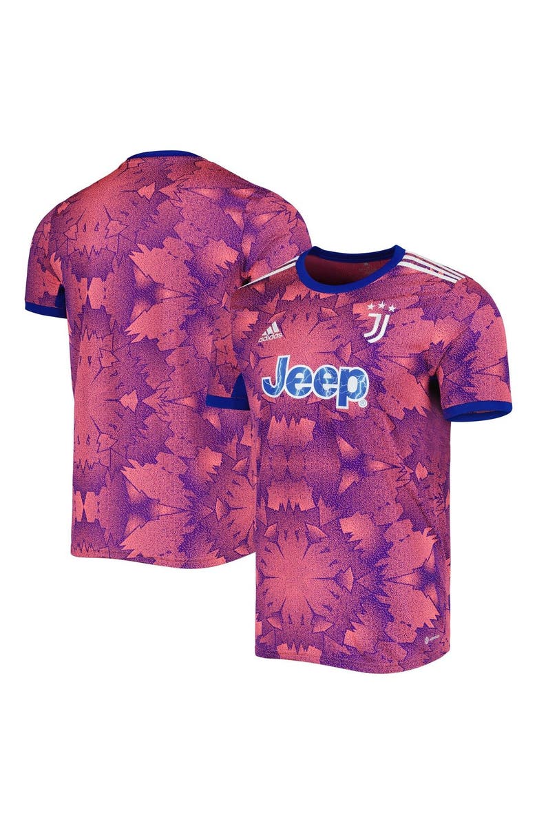 adidas Men's adidas Pink/Blue Juventus 2022/23 Third Replica Jersey, Alternate, color, 