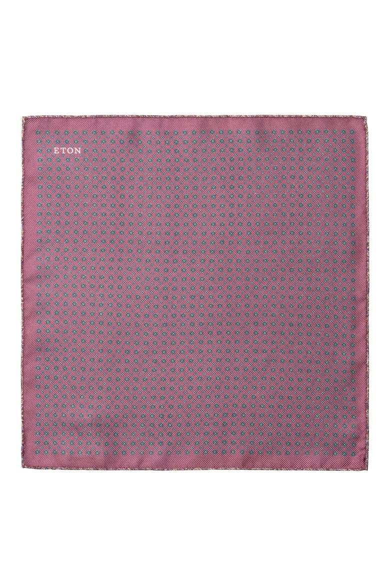 Medallion & Paisley Reversible Silk Pocket Square, Alternate, color, MEDIUM PURPLE