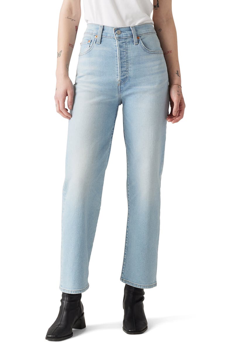 Levi's<sup>®</sup> Ribcage Ankle Straight Leg Jeans, Main, color,