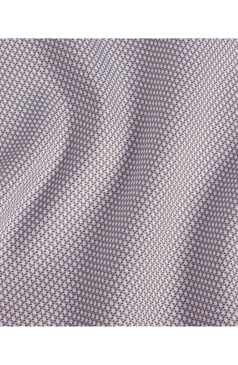 David Donahue Trim Fit Micro Print Dress Shirt, Alternate, color,