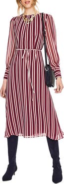 Boden Belted Stripe Midi Dress