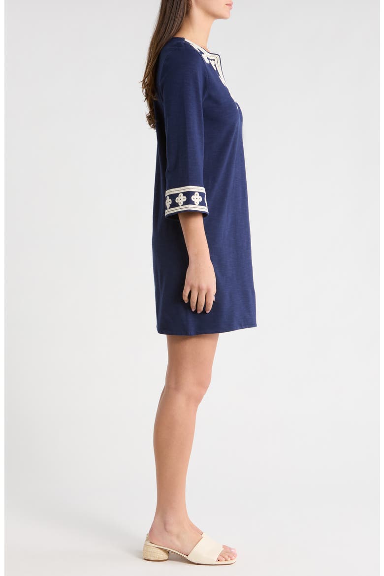 Sunset Harbor Cotton Dress, Alternate, color, COASTLINE