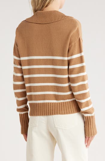 Veronica Beard Jovie Stripe Cotton Sweater Nordstromrack