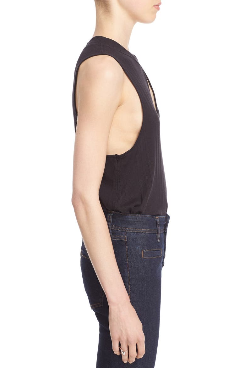 'Faye' Front Keyhole Tank, Alternate, color, BLACK