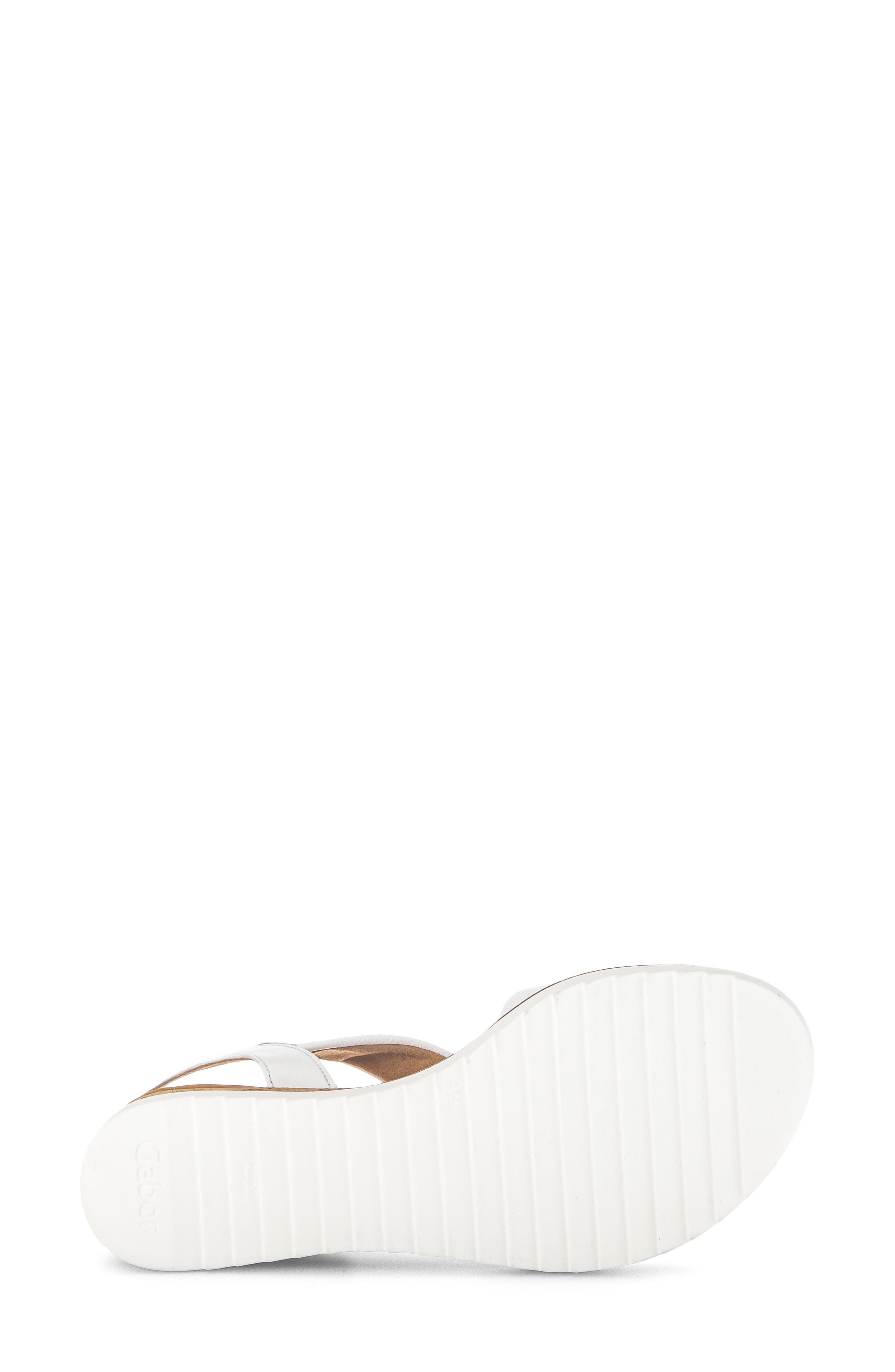 Ankle Strap Wedge Sandal, Alternate, color, WHITE