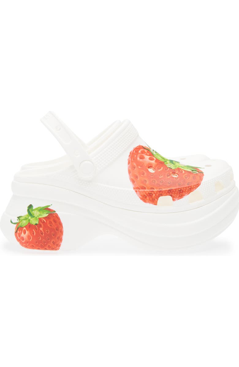 CROCS Bae Fresh Fruits Platform Clog, Alternate, color, Strawberry