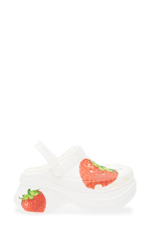 Crocs Bae Fresh Fruits Platform Clog In Red